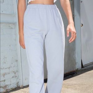 BRANDY MELVILLE LIGHT BLUE ROSA SWEATPANTS